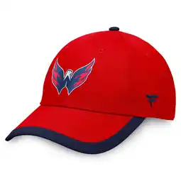 Walmart Men's Fanatics Red Washington Capitals Defender Adjustable Hat offer
