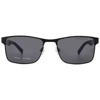 Walmart Tommy Hilfiger Grey Rectangular Men's Sunglasses TH 2040/S 0807/IR 56 offer
