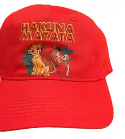 Walmart Disney Parks Lion King Hakuna Matata Red Baseball Cap Hat New With Tag offer