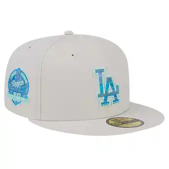 Walmart Men's New Era Khaki Los Angeles Dodgers Stone Mist 59FIFTY Fitted Hat offer