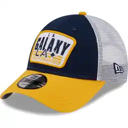 Walmart Men's New Era Navy/Gold LA Galaxy Patch 9FORTY Trucker Snapback Hat offer