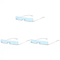 Walmart 3 Pc Women Fashion Sunglasses Chic Trendy Small Frame Stylish Frameless Man Miss offer