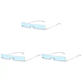 Walmart 3 Pc Women Fashion Sunglasses Chic Trendy Small Frame Stylish Frameless Man Miss offer