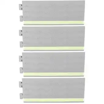 Walmart 4pcs Plastic Sweeping Robots Ramp Home Ramp Pad Vacuum Cleaner Threshold Ramp Mat offer
