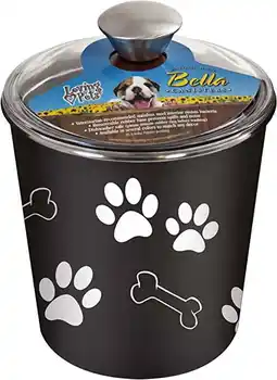 Walmart Loving Bella Treat Canister Dog Food Storage Container, Espresso, 64 oz Capacity offer