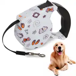 Walmart 5M Retractable Dog Lead 16ft Heavy Duty Pet Walking Leash with Anti-Slip Handle One-Hand Brake offer