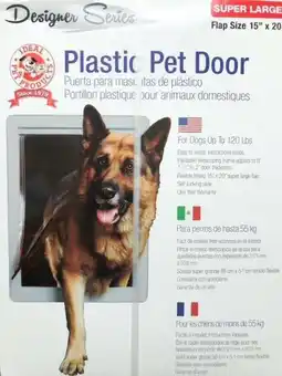 Walmart Ideal Plastic Dog Door, Gray, Super Large, 2.12L x 17.93W x 23.87H offer