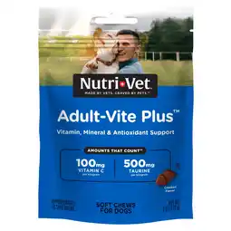 Walmart Nutri-Vet Adult-Vite Plus Soft Chews for Dogs- Supports Everyday Wellbeing- 70ct.- 6oz offer