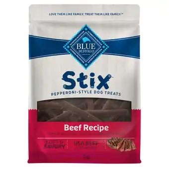 Walmart Blue Buffalo Stix Pepperoni-Style Dog Treats, Beef Recipe, 5-oz. Bag offer