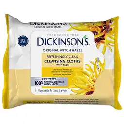 Walgreens Original Witch Hazel Daily Refreshingly Clean Cleansing Cloths offer