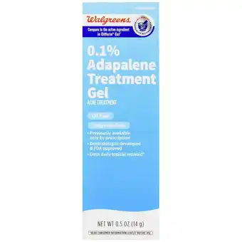 Walgreens 0.1% Adapalene Treatment Gel Fragrance Free offer