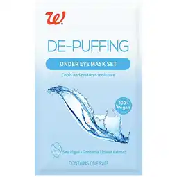 Walgreens Cooling Under Eye Mask, Sea Algae and Gardenia Flower Extract offer