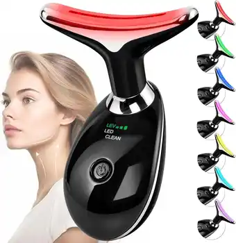 Walmart YEYUN Facial Massager Red-Light-Therapy-for-Face and Neck, Face culpting Wand with 7 Color GUI offer
