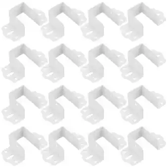 Walmart Himition 16pcs Replacement Bed Rail Fasteners Bed Rail Brackets Bed Frame Rail Hardware offer