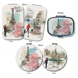Walmart Lissom Design 3 Paris with Love Mirror & Pill Box Set offer