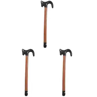 Walmart 3 Pack Inflatable Crutch Inflates Toys Funny Walking Stick Performance Balloons Props Elder Elderly offer