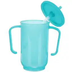 Walmart KONTONTY Feeding Cup Plastic Blue Bedridden Patient Daily Use 1Set 5.9x4.7x2.8in offer