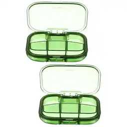 Walmart Dispenser Dust-proof Portable Household Holder Multi-grid Pills Organizer Office Case 2 Pieces offer