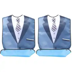 Walmart Elderly Bib Adult Gift for Fathers Day Adults Accessories Protector Man Polyester Set of 2 offer