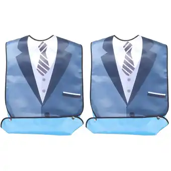 Walmart Elderly Bib Adult Gift for Fathers Day Adults Accessories Protector Man Polyester Set of 2 offer