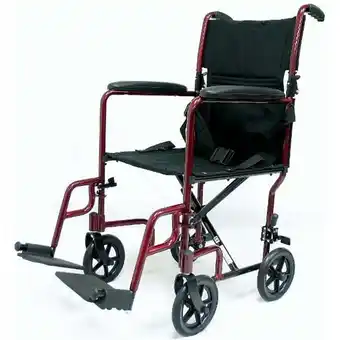 Walmart Transport Wheelchair-Burgundy offer