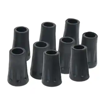 Walmart 10Pcs Anti- Crutch Foot Rubber Tip Walking Sticks Tips for Crutches, Walking Sticks, Walking Aids offer
