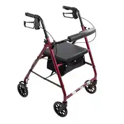 Walmart Roscoe Medical RLA6BL 6 in. 300 lb Aluminum Rollator Wheels, Blue offer