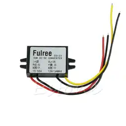 Walmart lanema for DC 24V 36V 48V (15V-55V) to 12V 3A 36W DC-DC Converter Step Down Module Car offer
