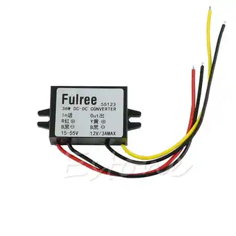 Walmart lanema for DC 24V 36V 48V (15V-55V) to 12V 3A 36W DC-DC Converter Step Down Module Car offer