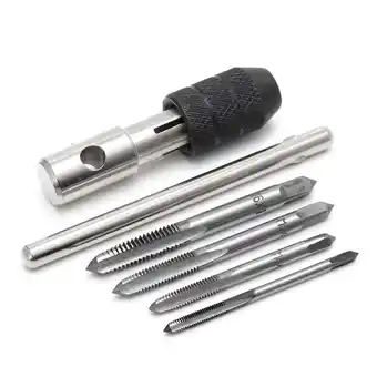 Walmart lanema 5 Pcs for T Type Hand Screw Thread Taps Drill Kit M3 M4 M5 M6 Set for w/Wrench offer
