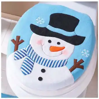 Walmart Christmas Decoration Christmas Snowman Lid Toilet Cover offer