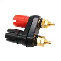 Walmart lanema Banana Plug Couple Terminals Red Black Connector Amplifier Terminal Binding Post offer