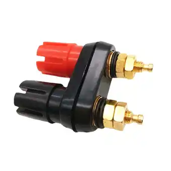 Walmart lanema Banana Plug Couple Terminals Red Black Connector Amplifier Terminal Binding Post offer