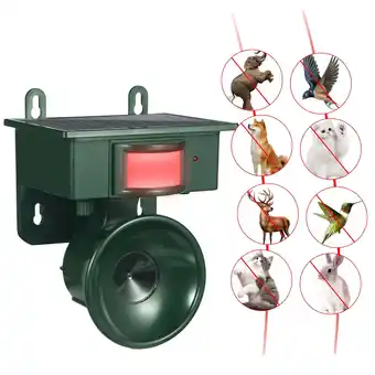 Walmart Outdoor Solar Ultrasonic Bird Repellent Device with Animal Deterrent Features for Yard and Balconies offer