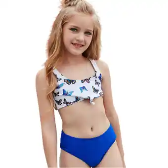 Walmart Toddler Girls' Floral Print Tankini Swimsuit Set, Two-Piece, Sizes 130-160 offer
