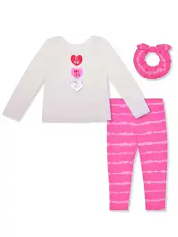 Walmart Nannette Toddler Girls Be Mine Heart Legging Set, 2-Piece Set, Sizes 2T-4T offer