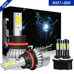 Walmart 9007 High&Low Beam+880 Fog Light for Chevrolet Cavalier 2000-2005 LED Headlight 6000K White 4x offer