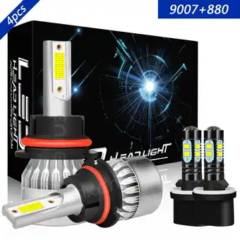 Walmart 9007 High&Low Beam+880 Fog Light for Chevrolet Cavalier 2000-2005 LED Headlight 6000K White 4x offer