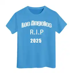 Walmart ZPWKLM ZPWKLM Tees For Kid Letter Printed Short Sleeved Crewneck Casual Blouse For Kids size 8-9T offer