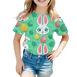 Walmart ZPWKLM Tops For Newborn Full Print Round Neck Loose Short Sleeve Top For Baby size 6-7T offer