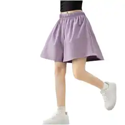 Walmart ZyeKqe Toddler Girls Wide Leg Shorts Elastic Waisted Casual Shorts Baggy Loose Fitted Summer Shorts offer