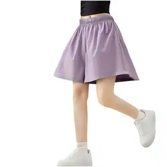 Walmart ZyeKqe Toddler Girls Wide Leg Shorts Elastic Waisted Casual Shorts Baggy Loose Fitted Summer Shorts offer