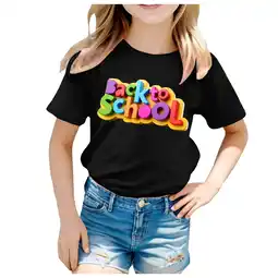 Walmart ZPWKLM Back To School Season Printed Short Sleeve T-Shirts For Toddler Clothing For Baby size 3-4T offer