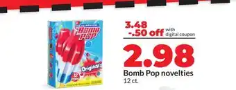 Hy-Vee Bomb Pop novelties offer