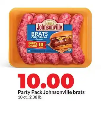 Hy-Vee Party Pack Johnsonville brats offer