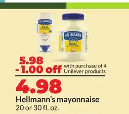 Hy-Vee Hellmann's mayonnaise offer