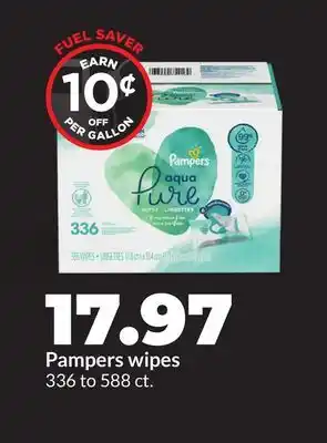 Hy-Vee Pampers wipes offer