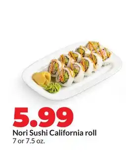 Hy-Vee Nori Sushi California roll offer