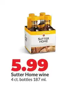 Hy-Vee Sutter Home wine offer