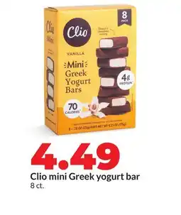 Hy-Vee Clio mini Greek yogurt bar offer